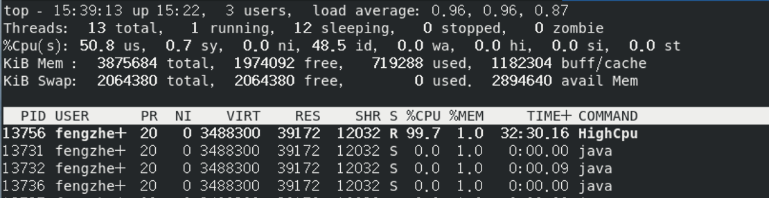 线上Java程序占用 CPU 过高，请说一下排查方法？